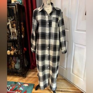 Zane’s Button Down Plaid Maxi Dreas